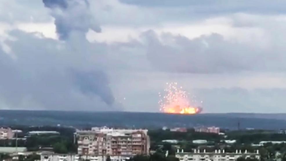 Thousands Evacuated After Russian Ammunition Depot Explodes | Metro News