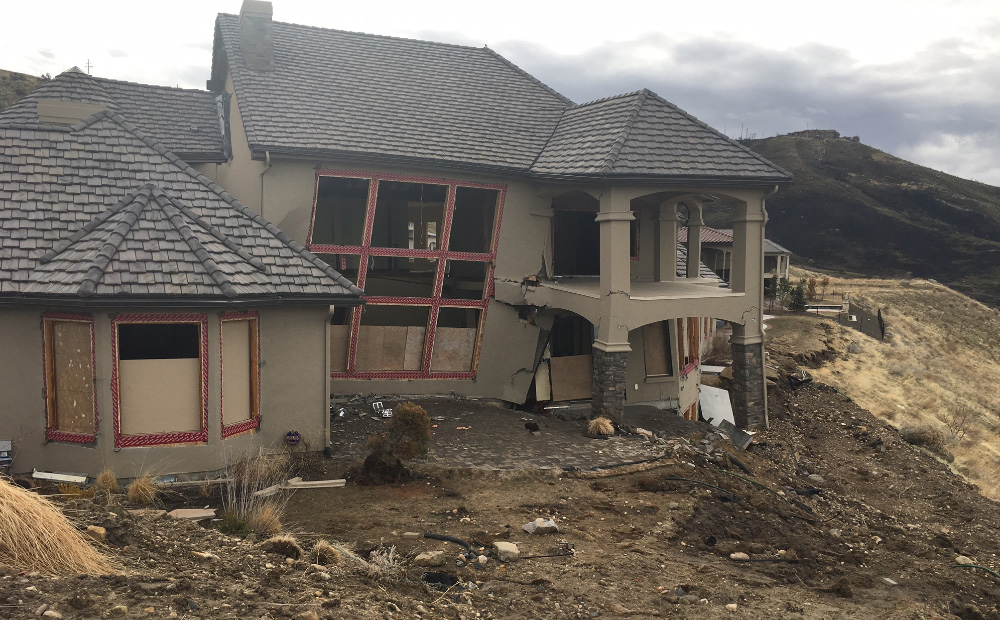 Sliding homes in the Boise Foothills aren't holding up in winter 2017