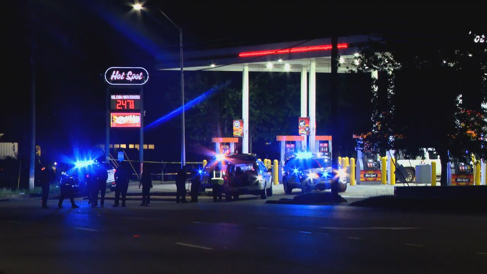 One person injured in overnight shooting at Asheville gas station; no