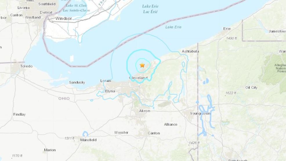 Magnitude 4.0 Earthquake Strikes Off Ohio Coast Near Cleveland | WSYX