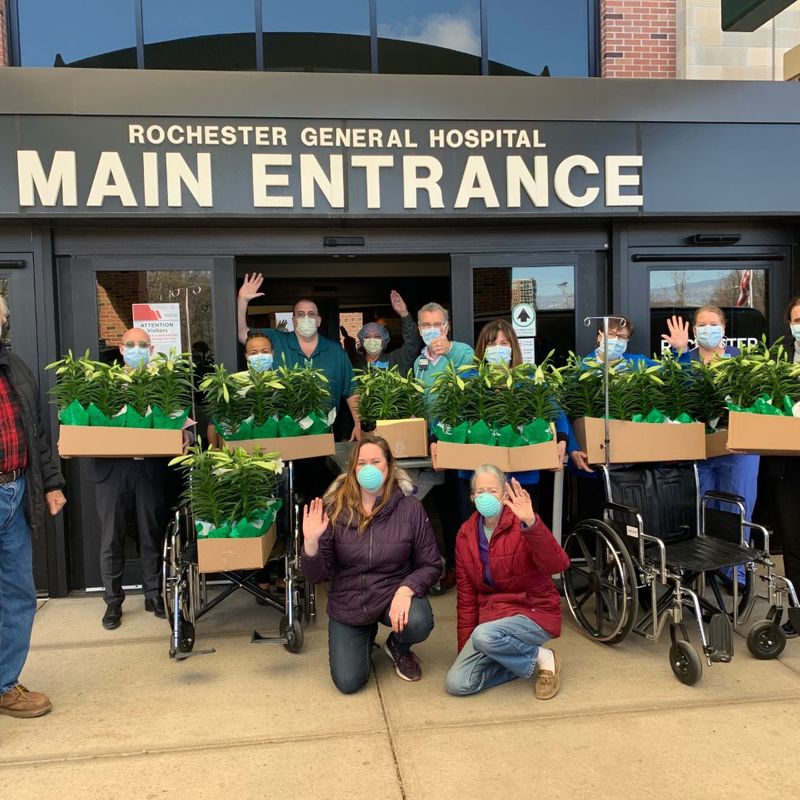 Greece Garden Center Brings Smiles To Hospital Workers Patients