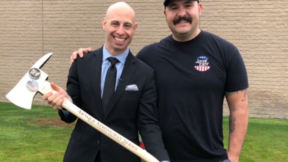 The World's Strongest Firefighter shows off his strength KBAK