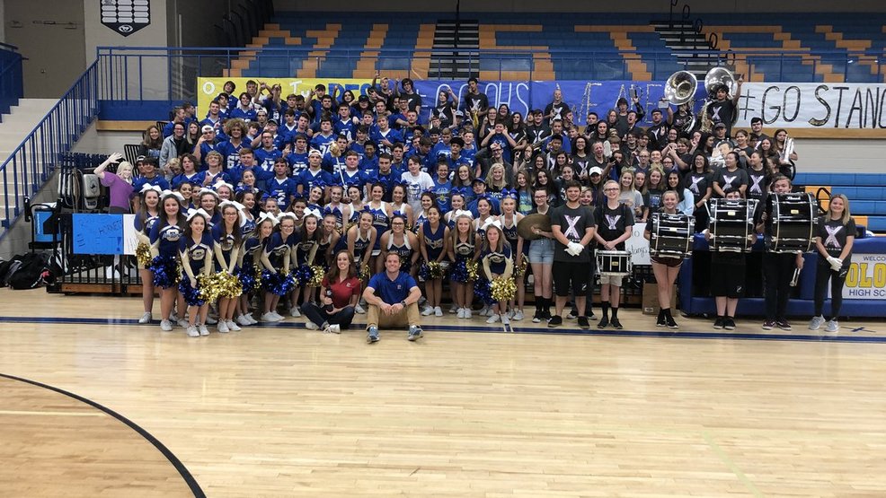 Pep Rally Friday Oologah Mustangs Prepare To Play Hilldale Hornets Ktul