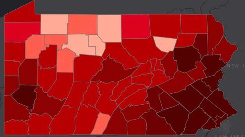 PA Dept. of Health confirms 962 new COVID19 cases, statewide total
