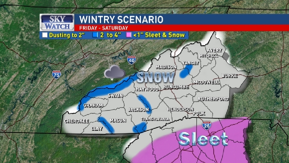 Snow possibilities in the forecast for Western North Carolina WLOS