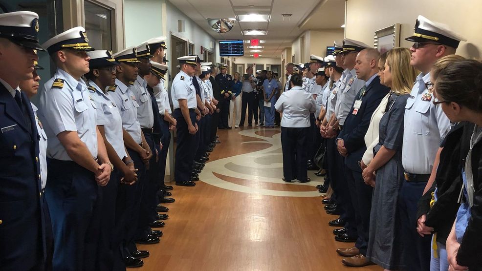 'Honor walk' held at DC hospital for Coast Guard member whose organs