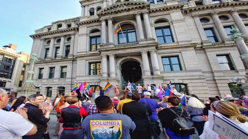 City of Providence hosts flag raising ceremony to kick off Pride Month