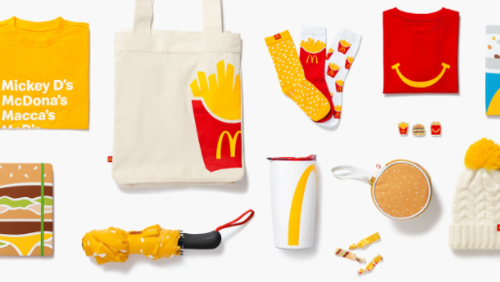 On to burger and better things McDonald's unveils online shop full of appetizing apparel KOMO