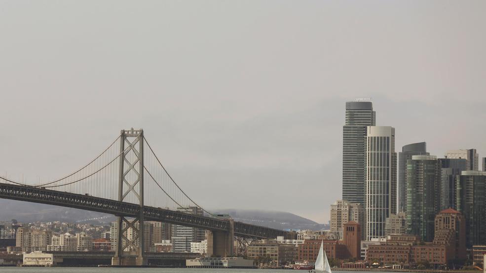 a haze of smoke blankets san francisco wednesday, aug. 8.